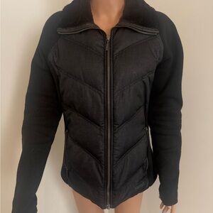 Marmot down filled chevron puff jacket.